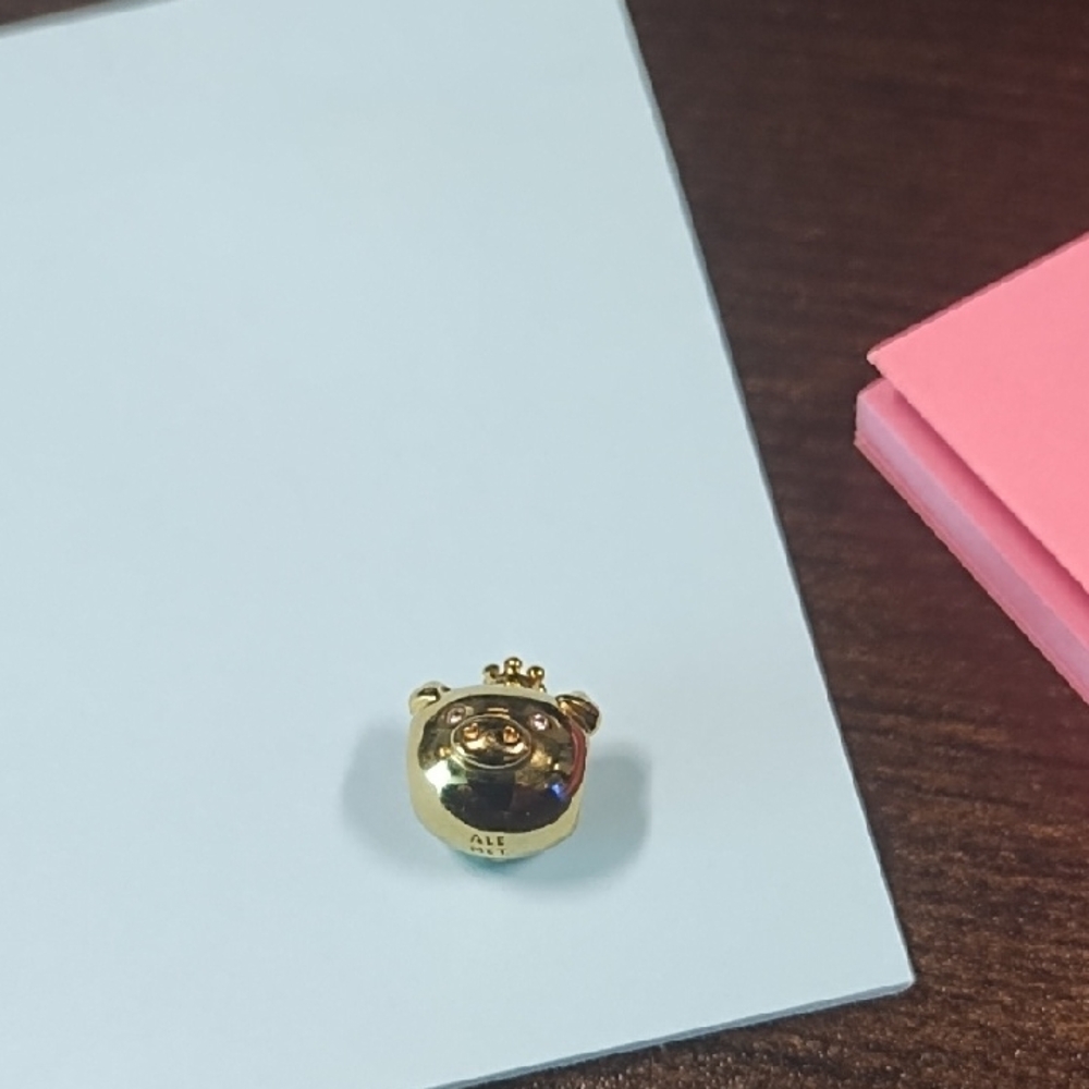 Pandora Gold Bear Charm Bracelet